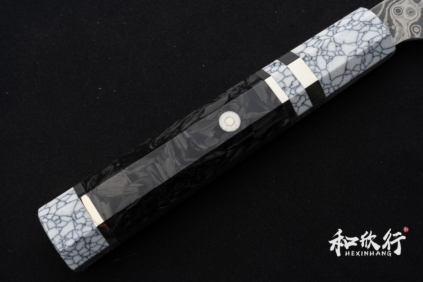 二唐刃物鍛造所Nigara Hamono SG-2 粉末鋼暗紋切付牛刀